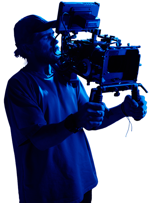 Photographer working with camera